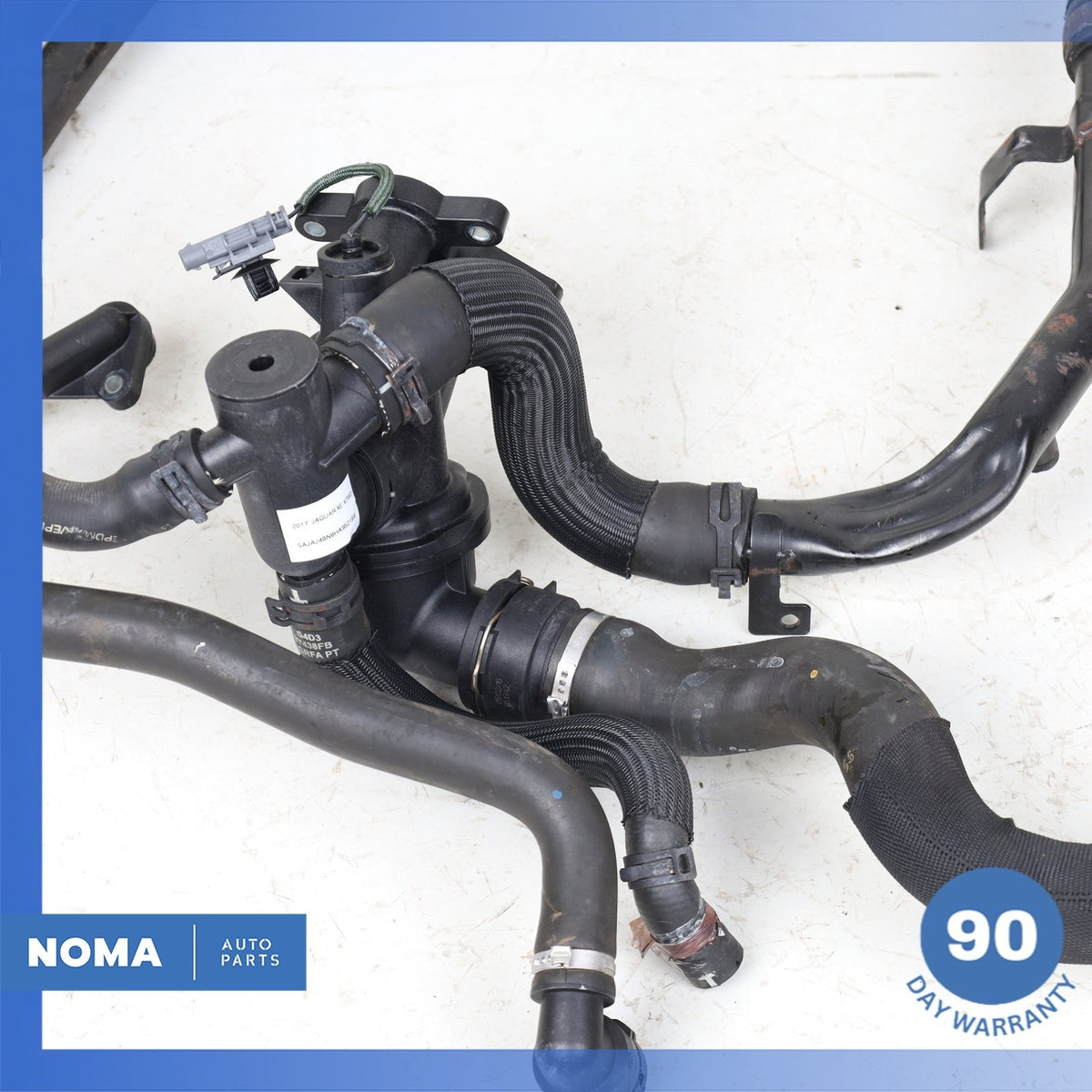 17-19 Jaguar X760 XE 2.0L Diesel Engine Radiator Thermostat Coolant Hose Set OEM - photo 7