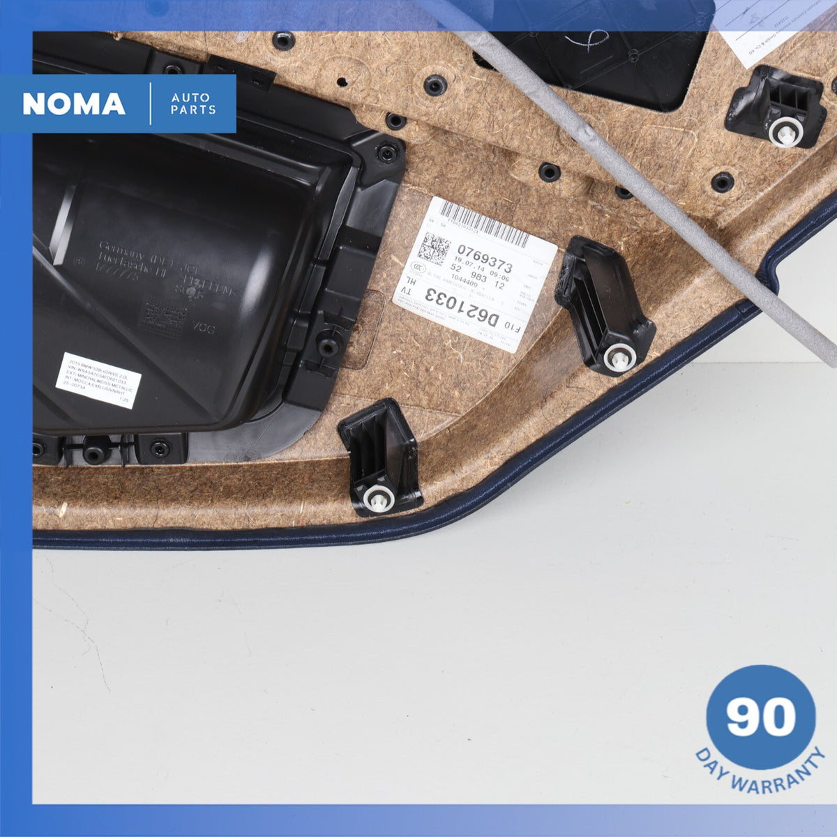 11-16 BMW F10 528i 535i Rear Left Interior Door Panel Assembly Nappa Brown OEM - photo 17
