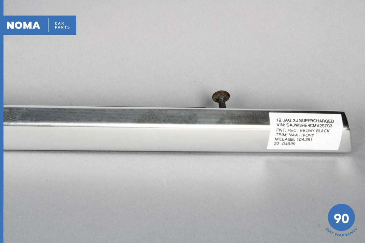 10-18 Jaguar XJ X351 SWB Rear Left Side Door Exterior Window Molding Chrome OEM - photo 4