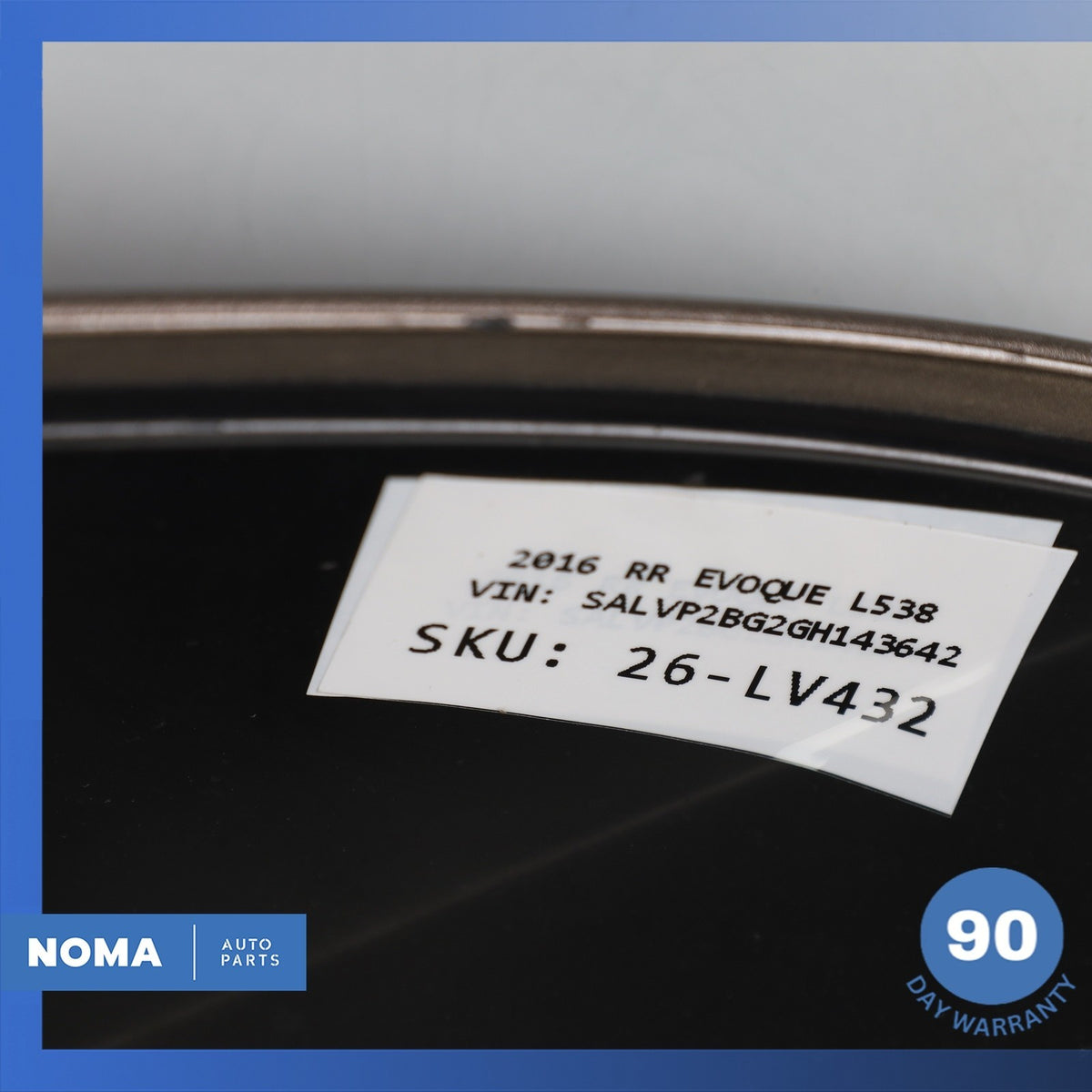 12-16 LR Range Rover Evoque L538 4DR Rear Trunk Spoiler Wing w/ Brake Light OEM - photo 14