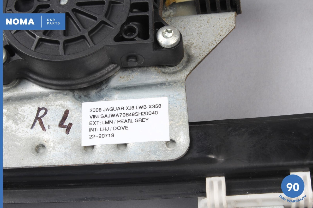 07-09 Jaguar XJ8 X358 LWB Rear Left Side Window Regulator Motor 4W93F27001AC OEM - photo 11