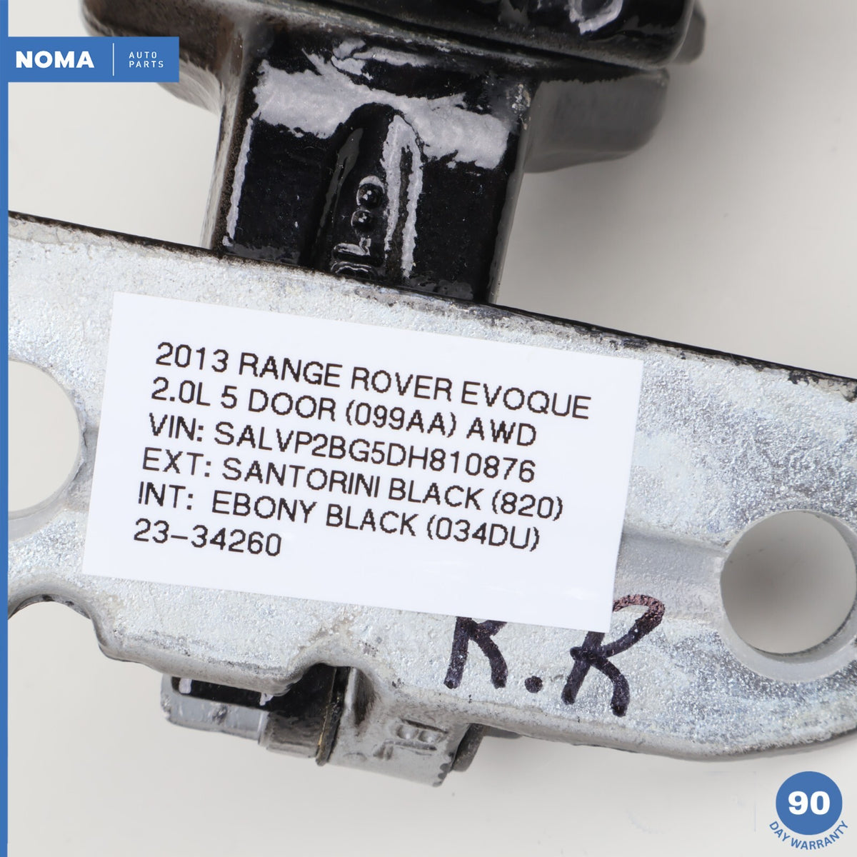 12-19 Range Rover Evoque L538 Rear Right Upper & Lower Door Hinge Set 820 OEM - photo 16