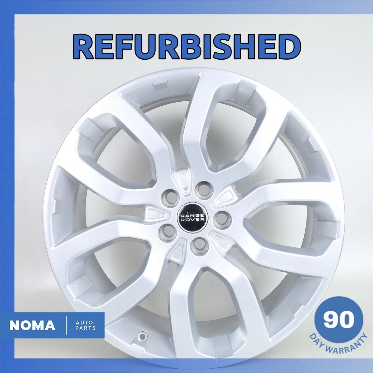 14-22 Range Rover Sport L494 9.5 x R22 22" Wheel Rim Silver Refurbished OEM - photo 1