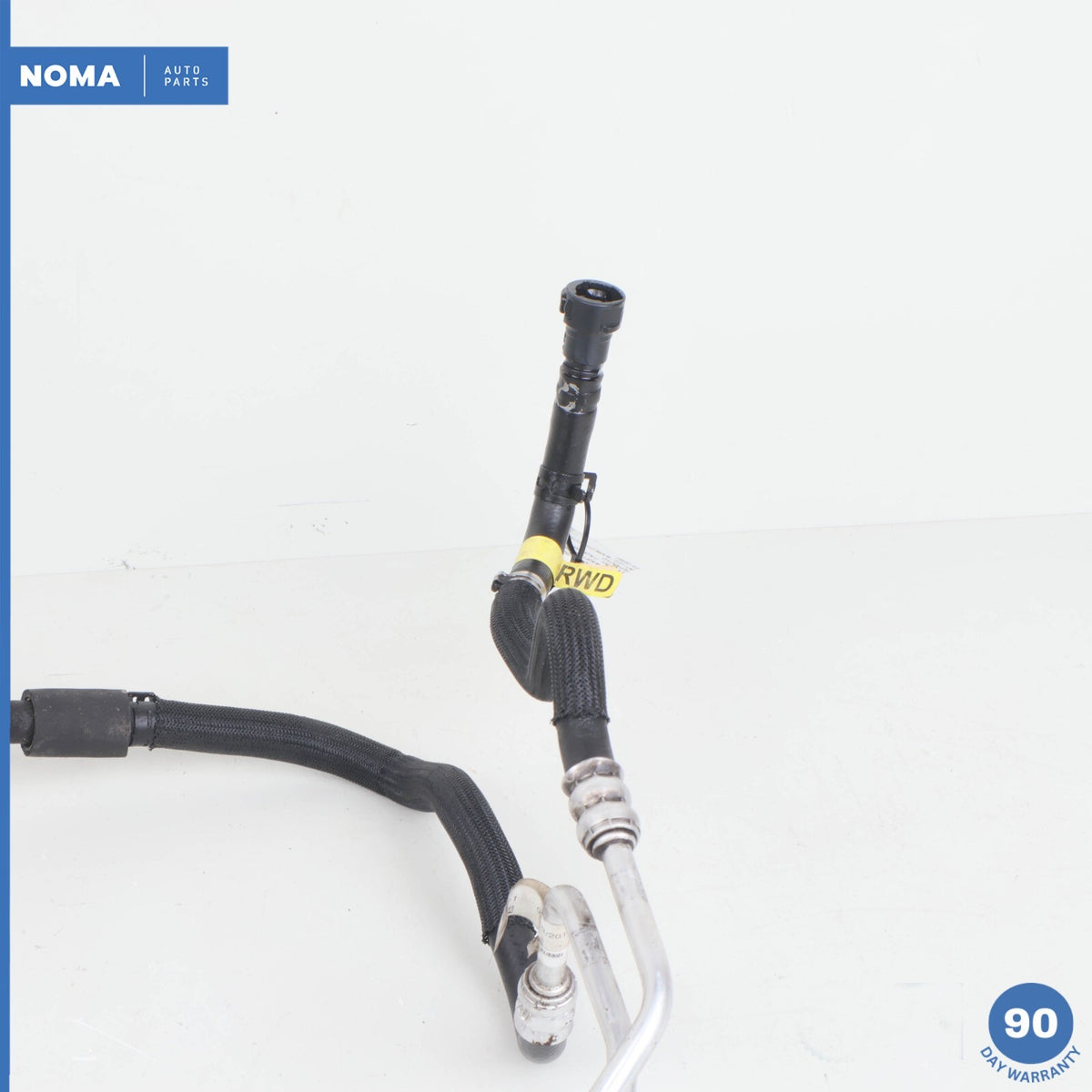 10-15 Jaguar X250 XF RWD Power Steering Oil Fluid Cooler w/ Hose 9X233F780AD OEM - photo 2