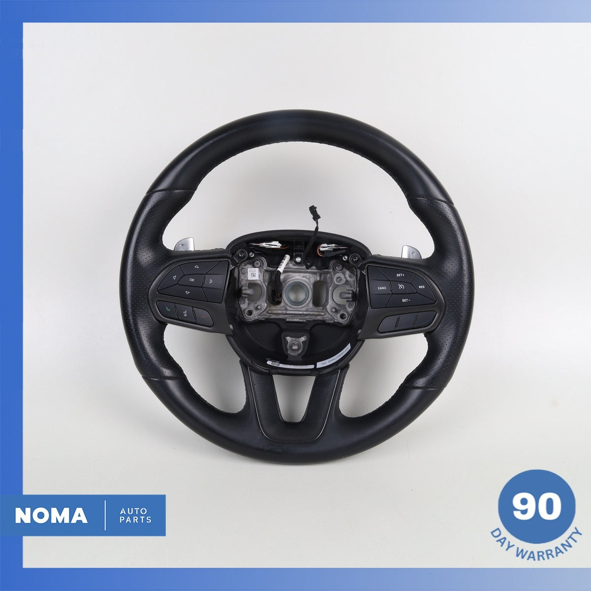 15-23 Dodge LD Charger Heated Leather Steering Wheel w/ Shifter Paddles OEM 74k - photo 2