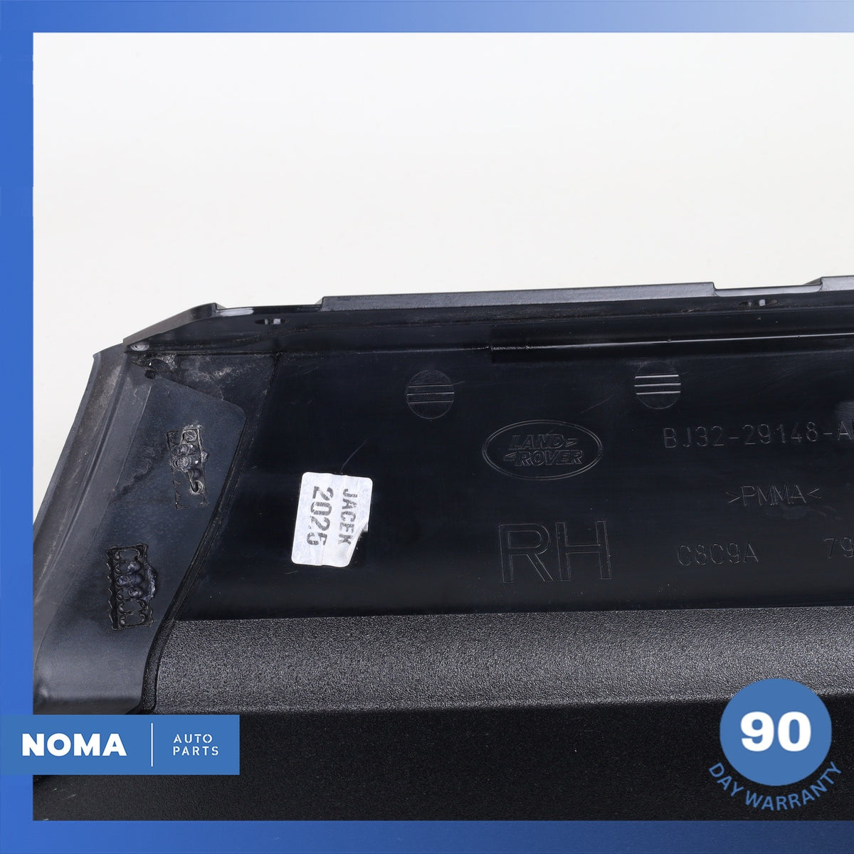 12-13 LR Range Rover Evoque L538 Rear Right Side Exterior D-Pillar Molding OEM - photo 10