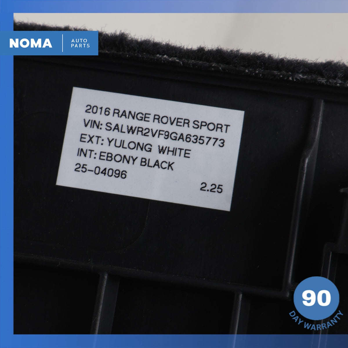 14-22 LR Range Rover Sport L494 Trunk Boot Tailgate Lid Carpet Cover Trim OEM - photo 12