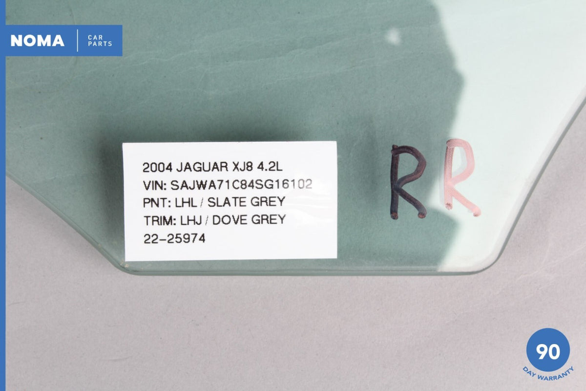 04-05 Jaguar XJ8 XJR X350 SWB Rear Right Passenger Side Door Window Glass OEM - photo 15