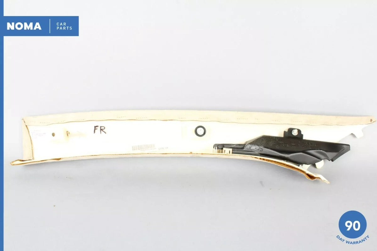 10-19 Jaguar X351 XJ XJR Front Right Side A Pillar Trim Panel Suede Beige OEM - photo 4