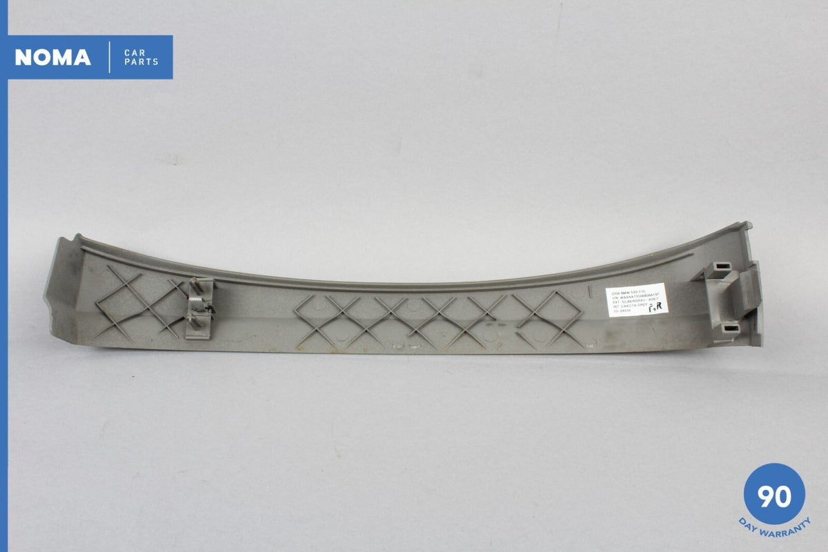 04-10 BMW 530i 550i E60 Front Right Passenger Side Seat Cover Trim Gray OEM - photo 5