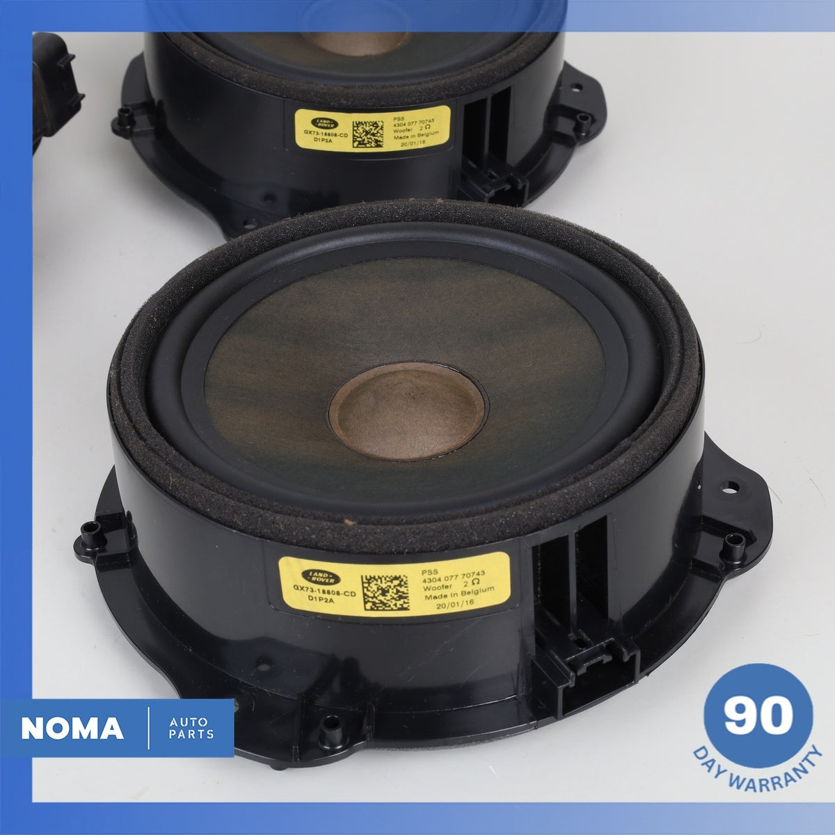 16-23 Jaguar X260 XF XE Front & Rear Meridian Premium Speaker Subwoofer Set OEM - photo 10