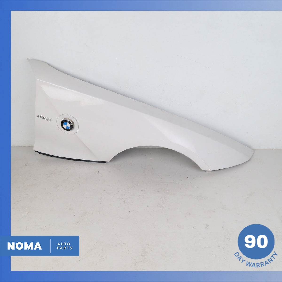 03-08 BMW E85 Z4 Front Right Side Fender Wing Cover Panel White OEM - photo 1