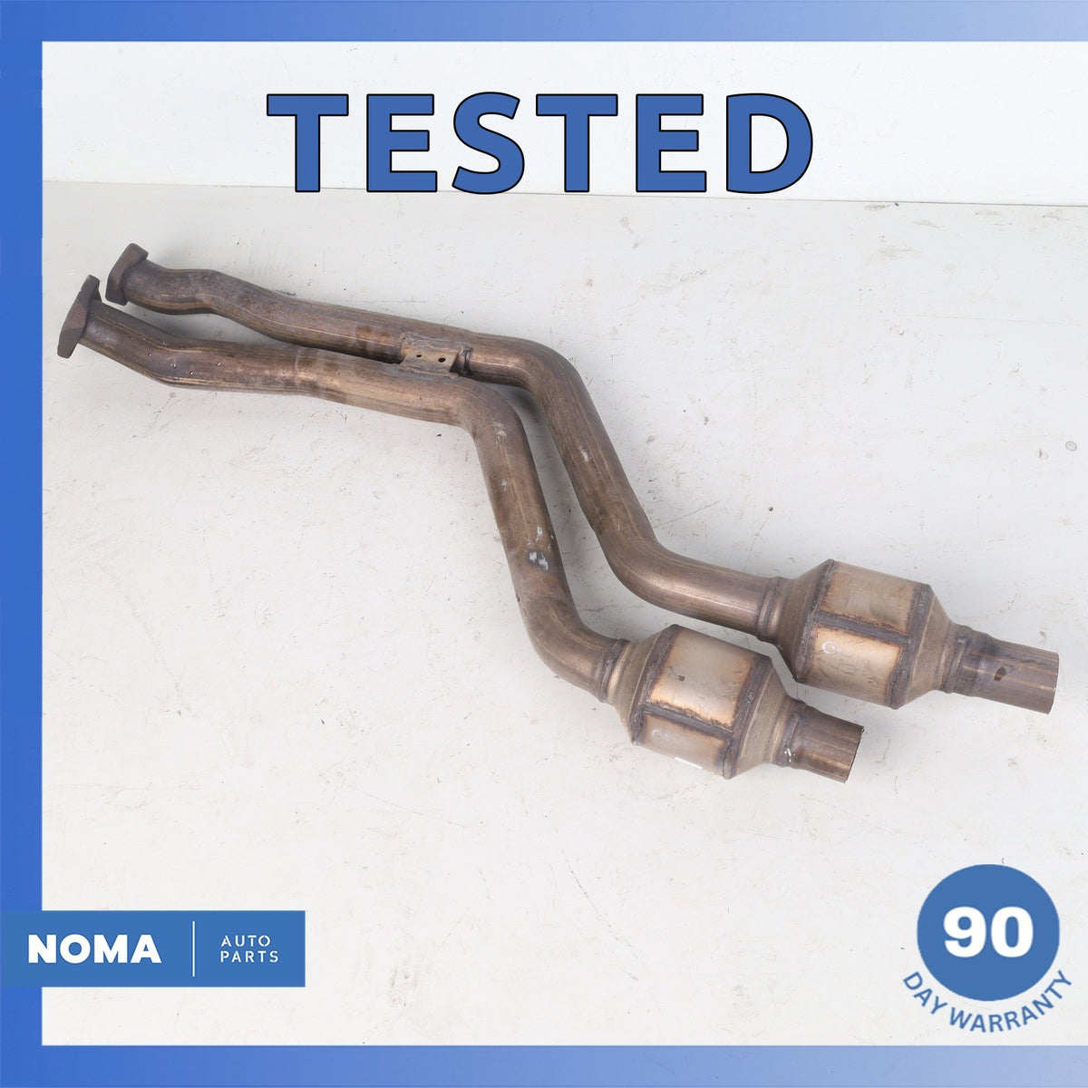 06-08 BMW E85 Z4 Left & Right Side Exhaust Downpipe Set OEM - photo 1