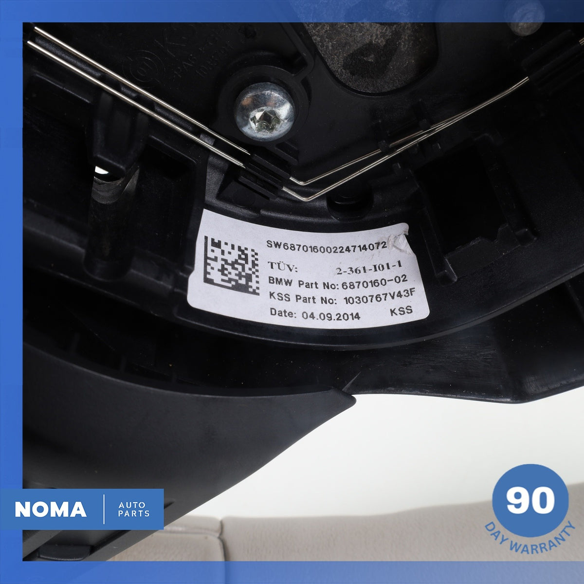 14-21 BMW i3 I01 Hybrid Steering Wheel w/ Switches Gray 6870162 OEM 78k - photo 16
