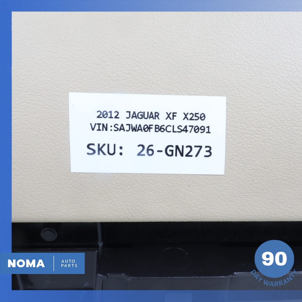 09-15 Jaguar X250 XF XFR Dash Glovebox Glove Box Storage Compartment Beige OEM - photo 11