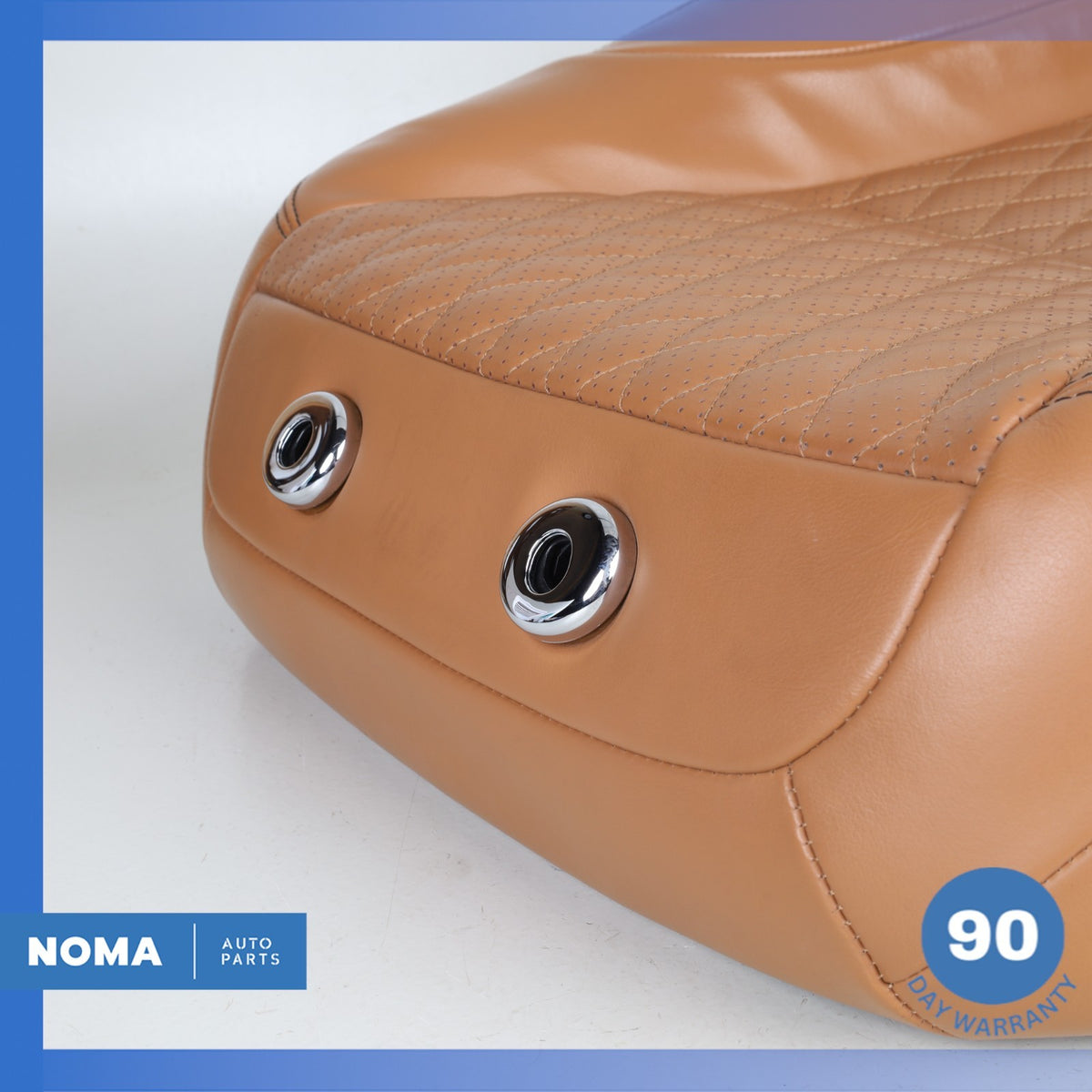 14-19 Jaguar X351 XJL XJR Front Right Passenger Top Upper Seat Cushion Brown OEM - photo 11