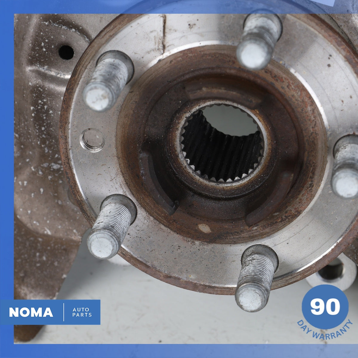 12-19 LR Range Rover Evoque L538 Rear Left Spindle Knuckle Hub w/ Shield OEM - photo 5