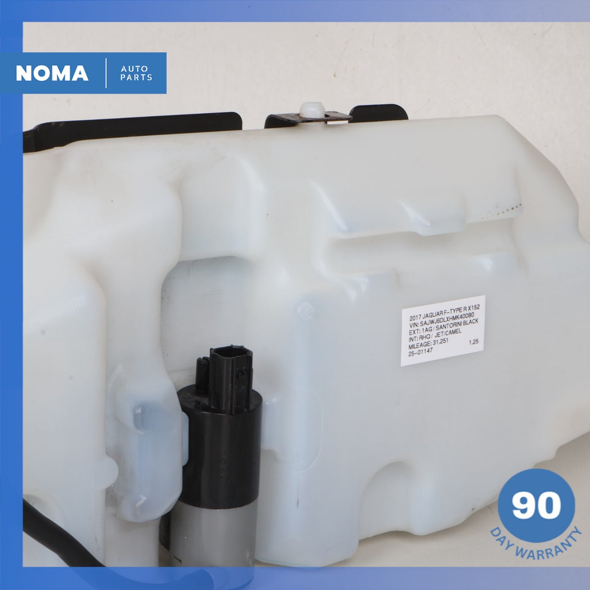 2017 Jaguar X152 F-Type Rear Windshield Washer Tank Reservoir w/ Pump OEM 31k - photo 3