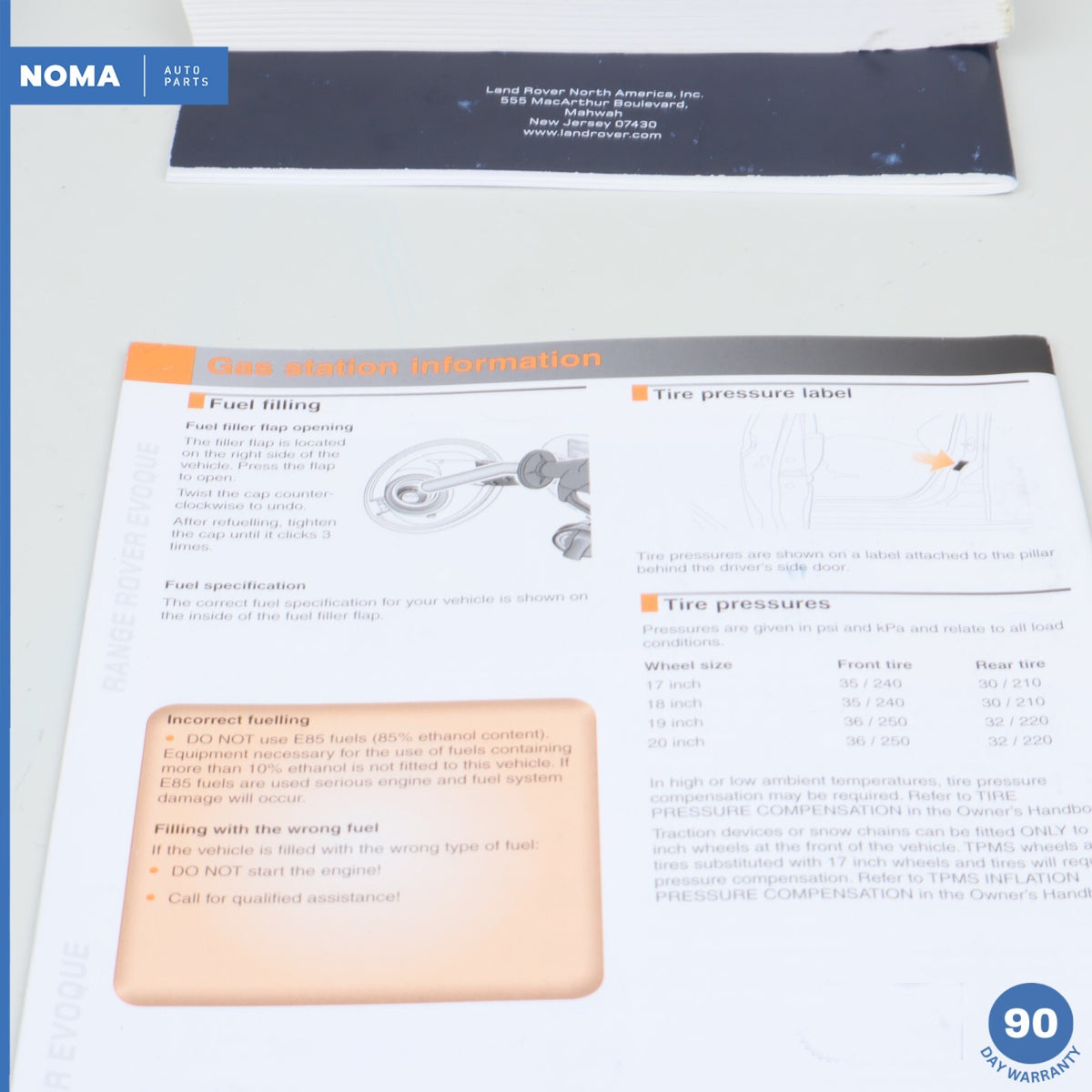 2013 Range Rover Evoque L538 Passport To Service & Quick Start Guide OEM - photo 10