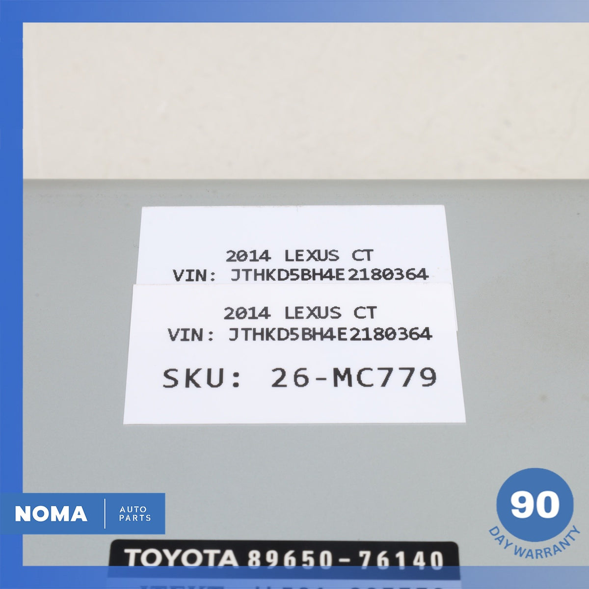 Lexus ZWA10 CT200h Power Steering Control Module Unit 89650-76140 OEM - photo 14