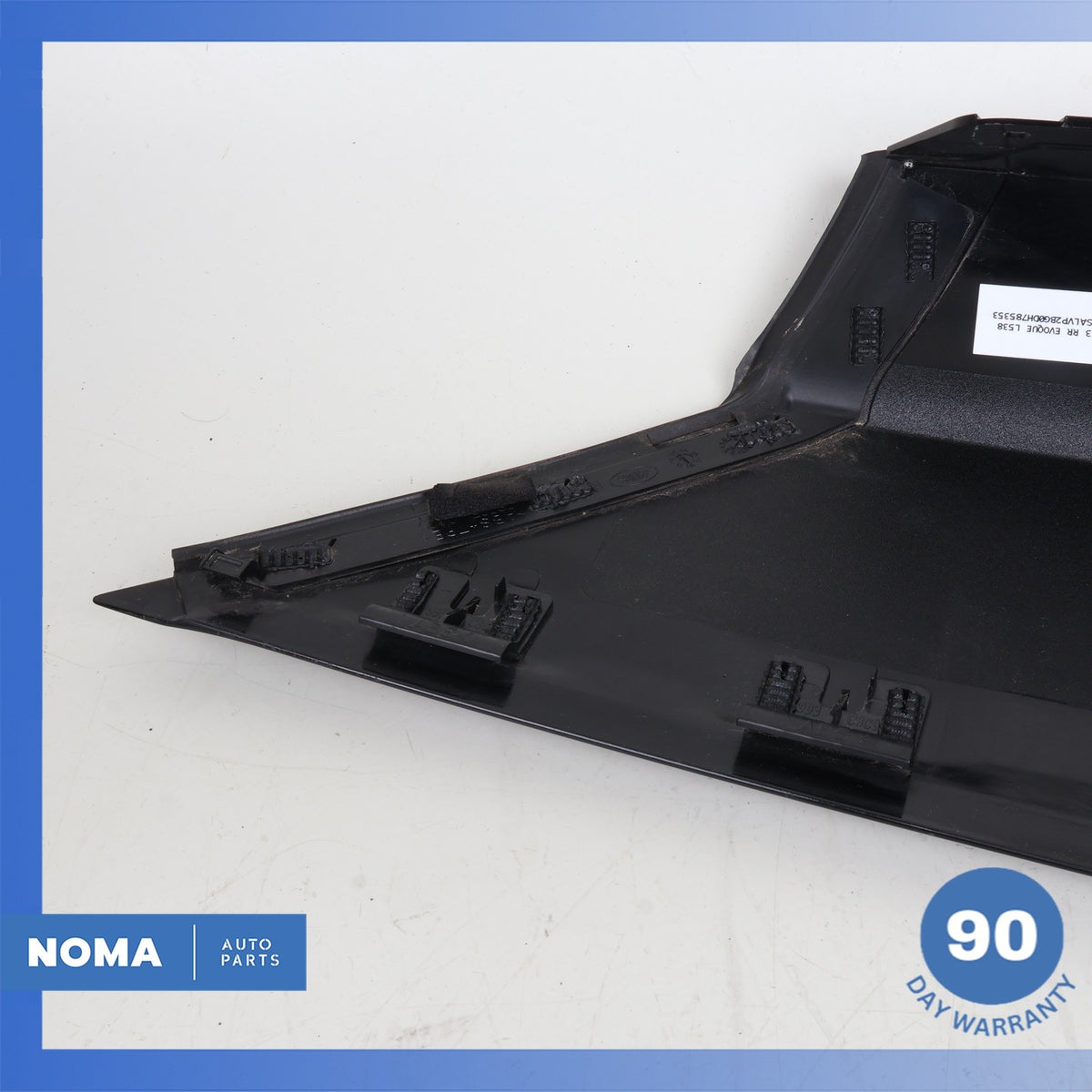 12-13 LR Range Rover Evoque L538 Rear Right Side Exterior D-Pillar Molding OEM - photo 8