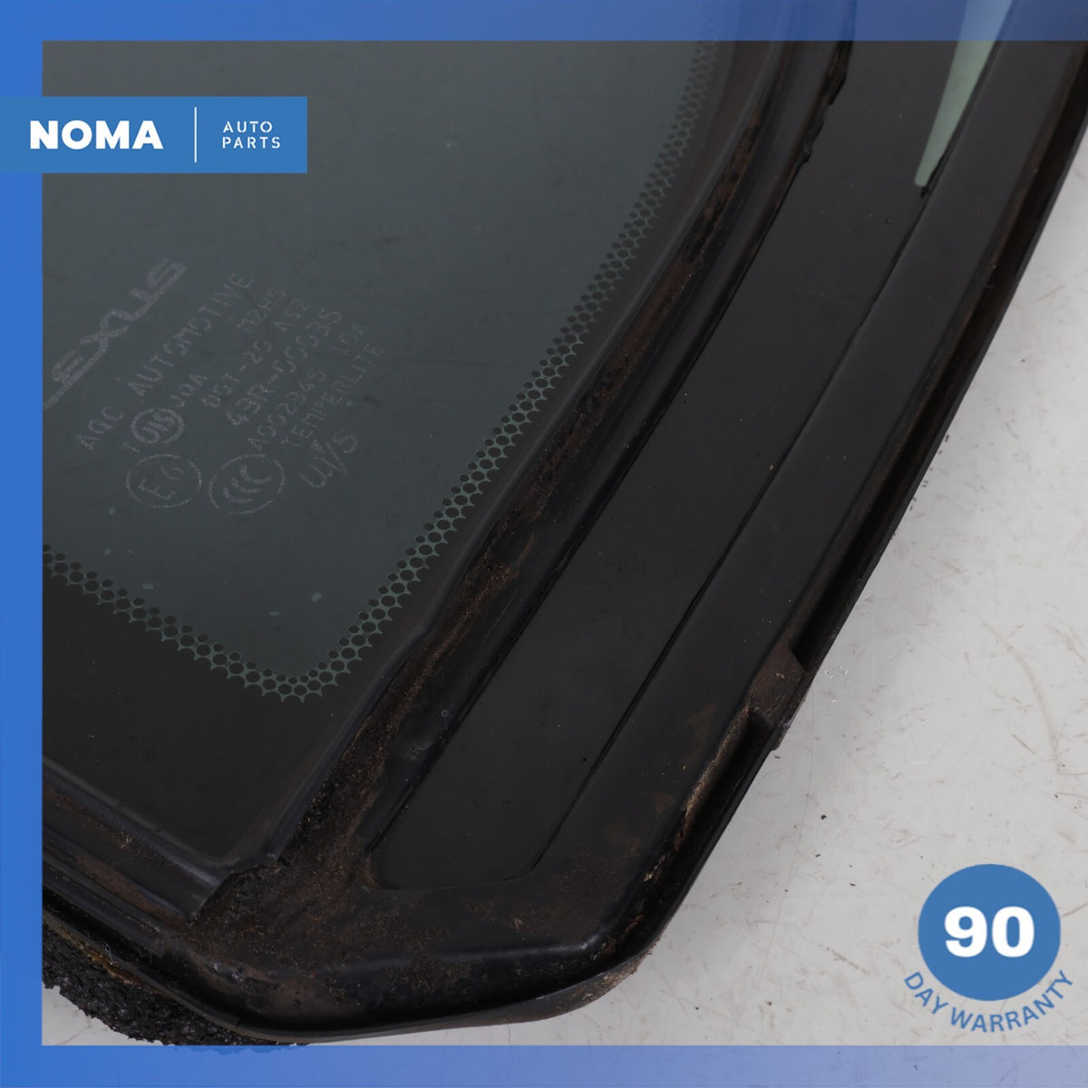 07-17 Lexus USF40 LS460 Rear Left Driver Side Door Quarter Window Glass OEM - photo 2