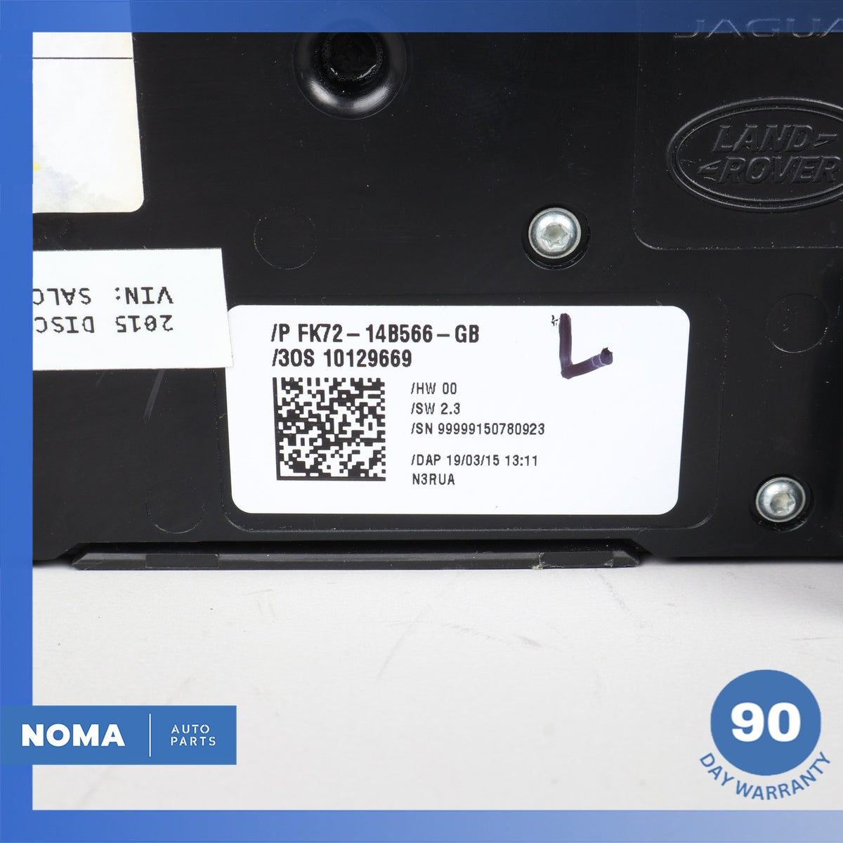 15-23 LR Discovery Sport L550 Front Left Seat Control Switch FK7214B566GB OEM - photo 7