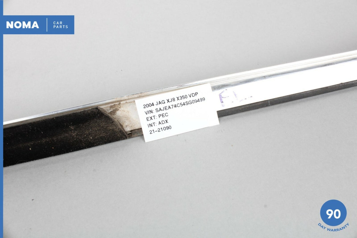 04-09 Jaguar XJ8 XJR VDP X350 X358 Front Left Side Window Exterior Molding OEM - photo 10
