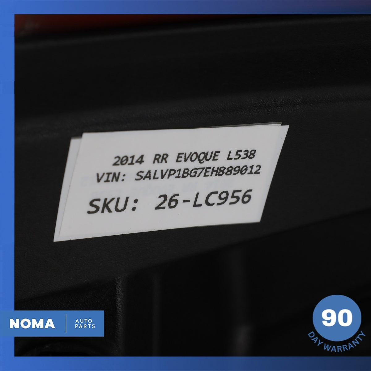 12-15 LR Range Rover Evoque L538 3DR Rear Trunk Spoiler Wing w/ Brake Light OEM - photo 17