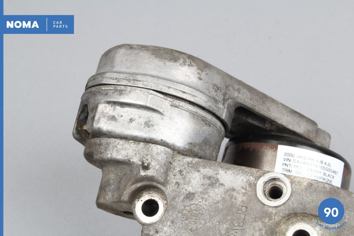 06-09 Jaguar XJ8 X358 Power Steering Pump Mount Bracket w/Pulley 3W433C631BC OEM - photo 3