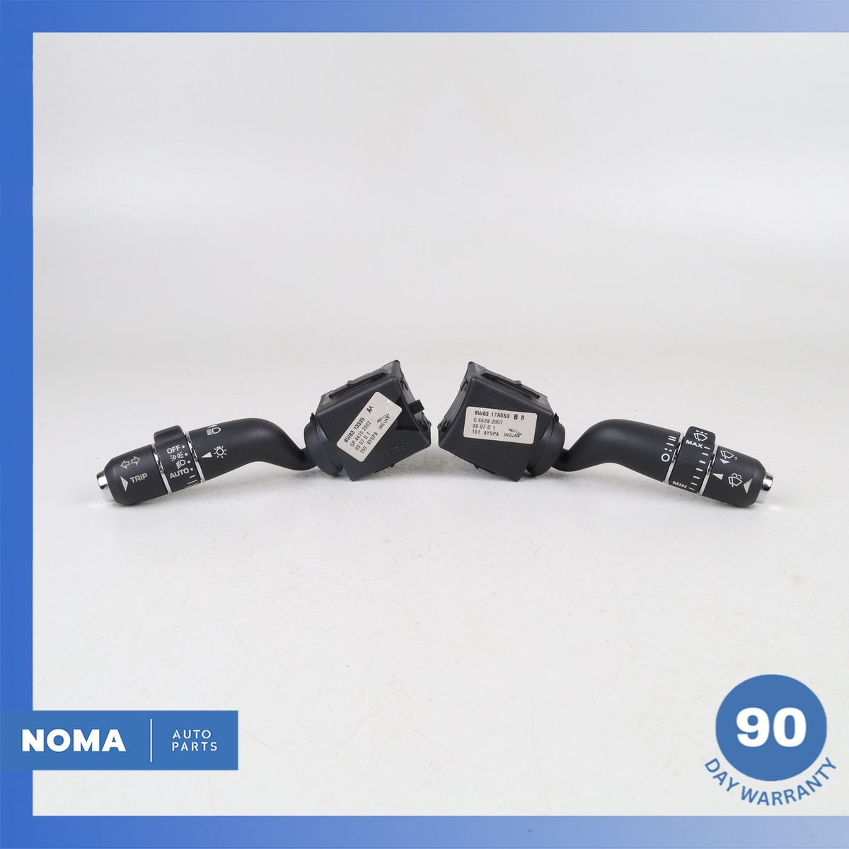 Jaguar X250 XF Steering Column Control Switch Set 8W8317A553BB OEM - photo 2
