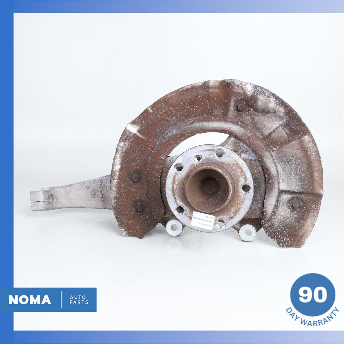 11-16 BMW F10 550i 640i Front Right Passenger Spindle Knuckle Hub w/ Shield OEM - photo 1