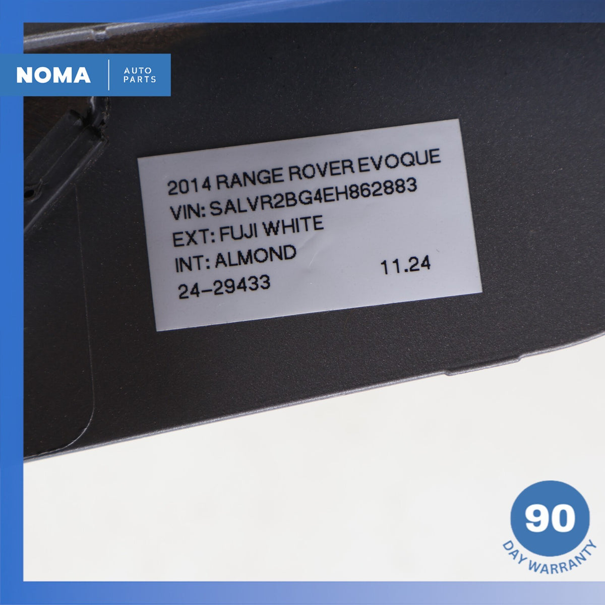 12-15 Range Rover Evoque L538 Rear Trunk Bezel License Plate Light Lamp Trim OEM - photo 19