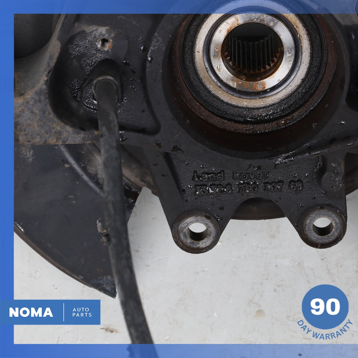 10-12 Land Rover Range Rover L322 Rear Left Spindle Knuckle Hub w/ Shield OEM - photo 11