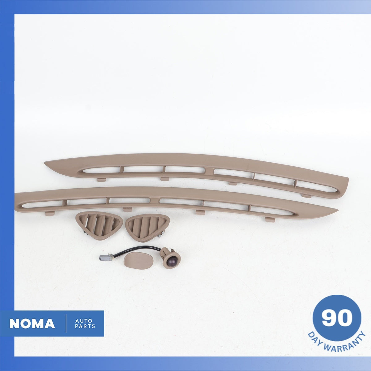 97-06 Jaguar X100 XK8 XKR Dash Windshield Air Vent Grill Grille Set Beige OEM - photo 2