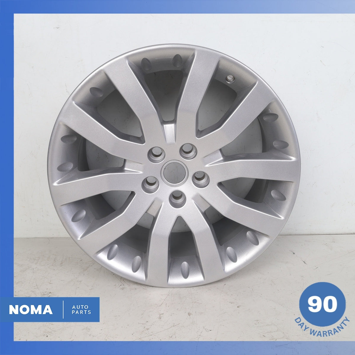 06-09 LR Range Rover Sport L320 Silver Sparkle 9.5 x R20 20" Wheel Rim OEM - photo 2
