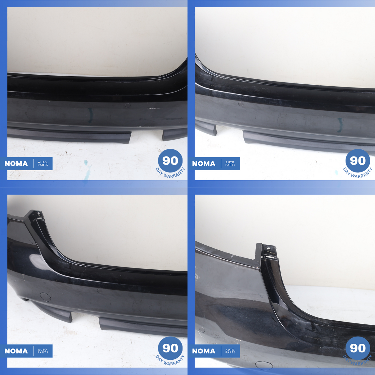 17-19 Jaguar X760 XE Rear Bumper Cover Panel Black GX7317A958BD OEM 61k - photo 6