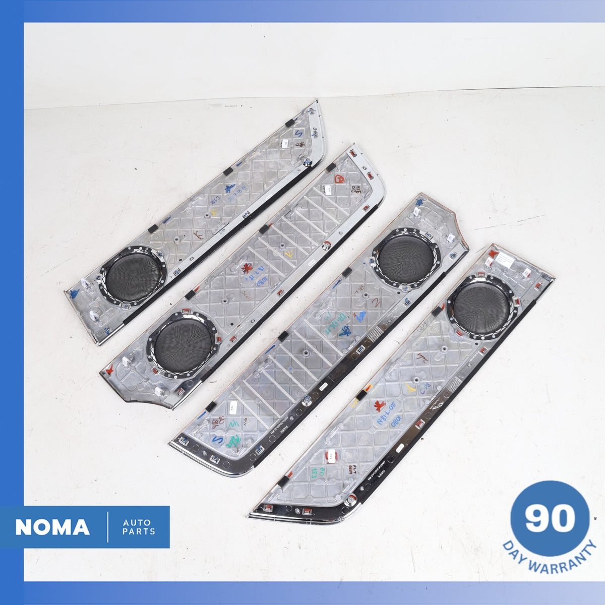 10-19 Jaguar X351 XJ SWB Front & Rear Side Door Interior Molding Set OEM 28k - photo 12
