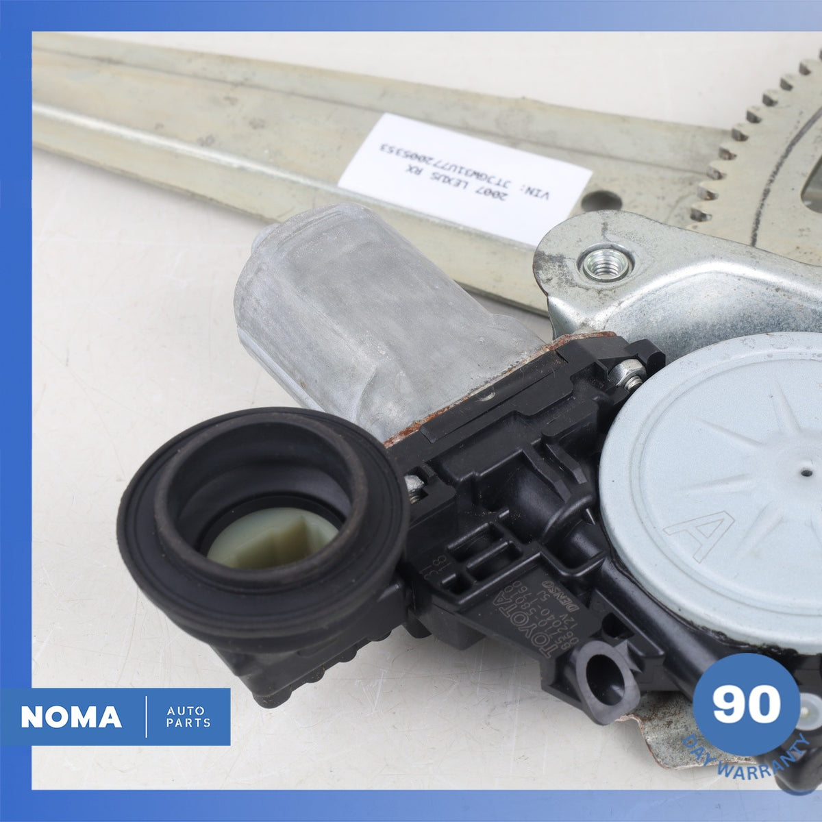 Lexus MHU33 Rear Right Window Regulator w/ Motor OEM - photo 6