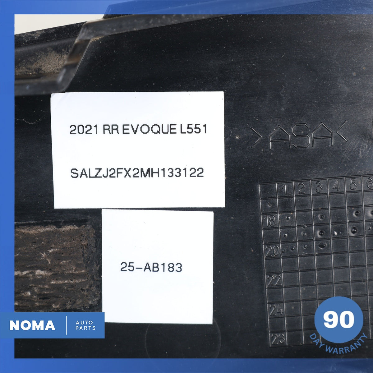 20-21 Range Rover Evoque L551 Rear Trunk Bezel License Plate Light Lamp Trim OEM - photo 15