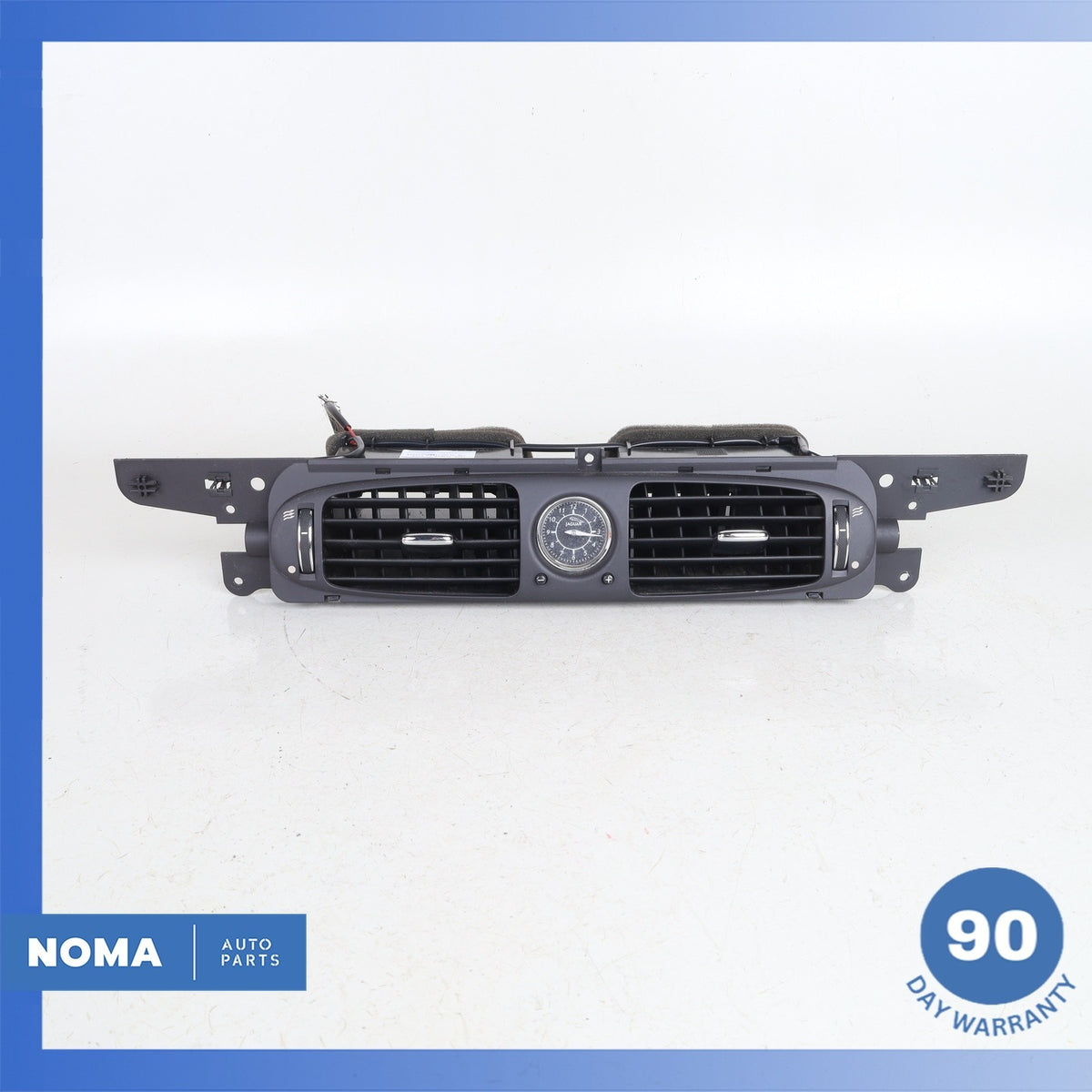 04-09 Jaguar X358 Front Center Dash Board HVAC AC А/C Dual Air Vent w/ Clock OEM - photo 1
