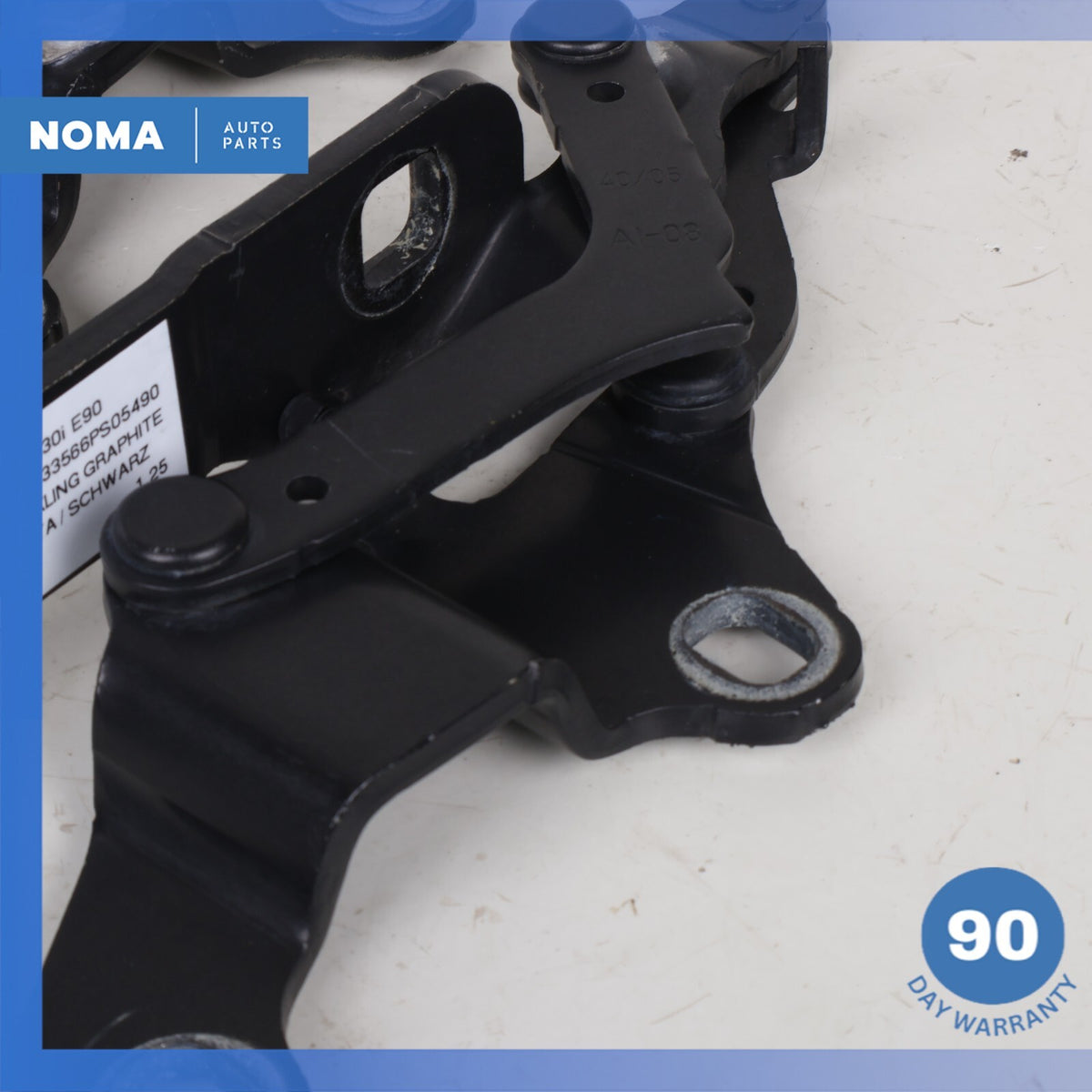 06-13 BMW E90 330i 328i Left & Right Side Hood Bonnet Hinge Set of 2 OEM - photo 3