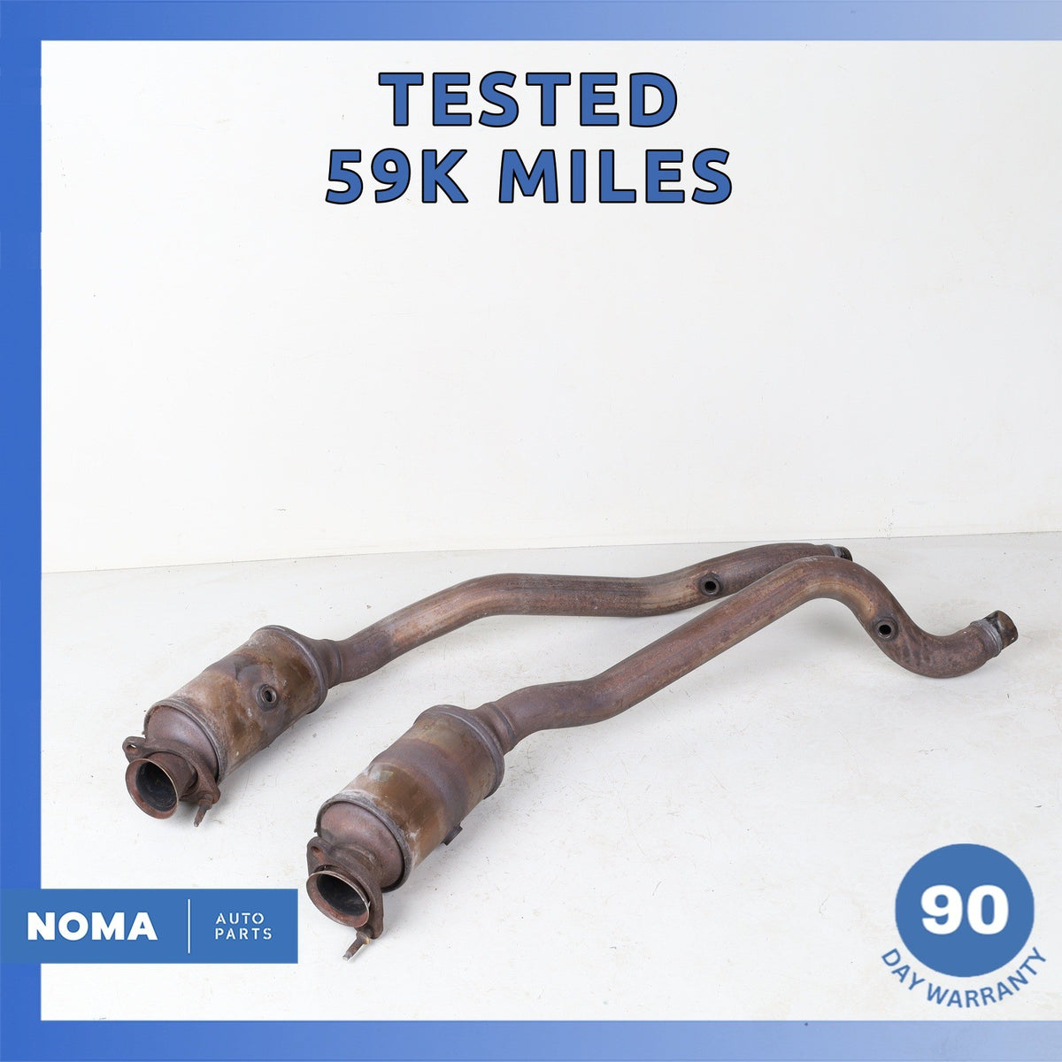 16-20 Jaguar X152 F-Type-S RWD Left & Right Side Exhaust Downpipe Set OEM 59k - photo 1