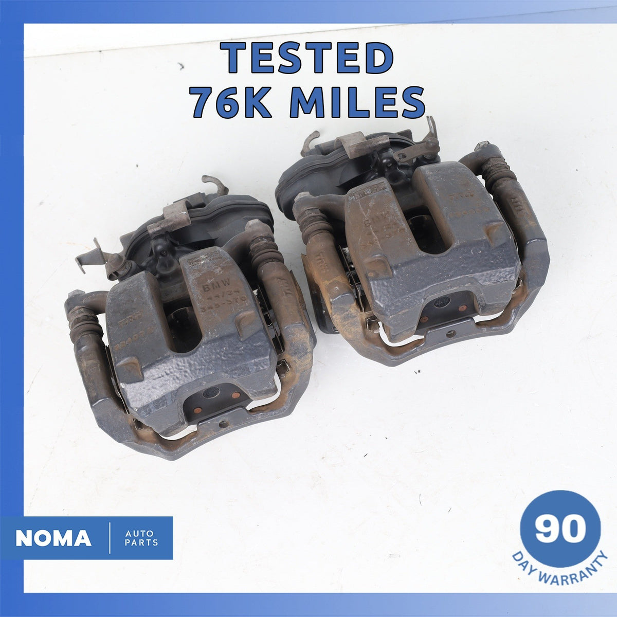 16-22 BMW G12 740i 840i 640i 540i Rear Left & Right Brake Caliper Set OEM 76k - photo 1