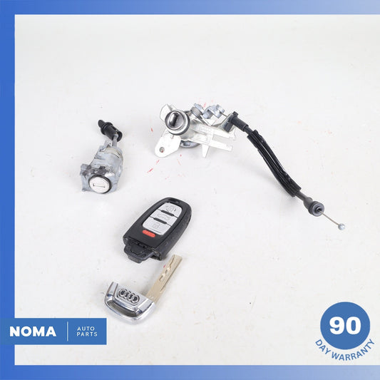 2014 Audi D4 A8 Driver's Handle Trunk Lock Barrel Set /Key Fob 107827573AC OEM - photo 1