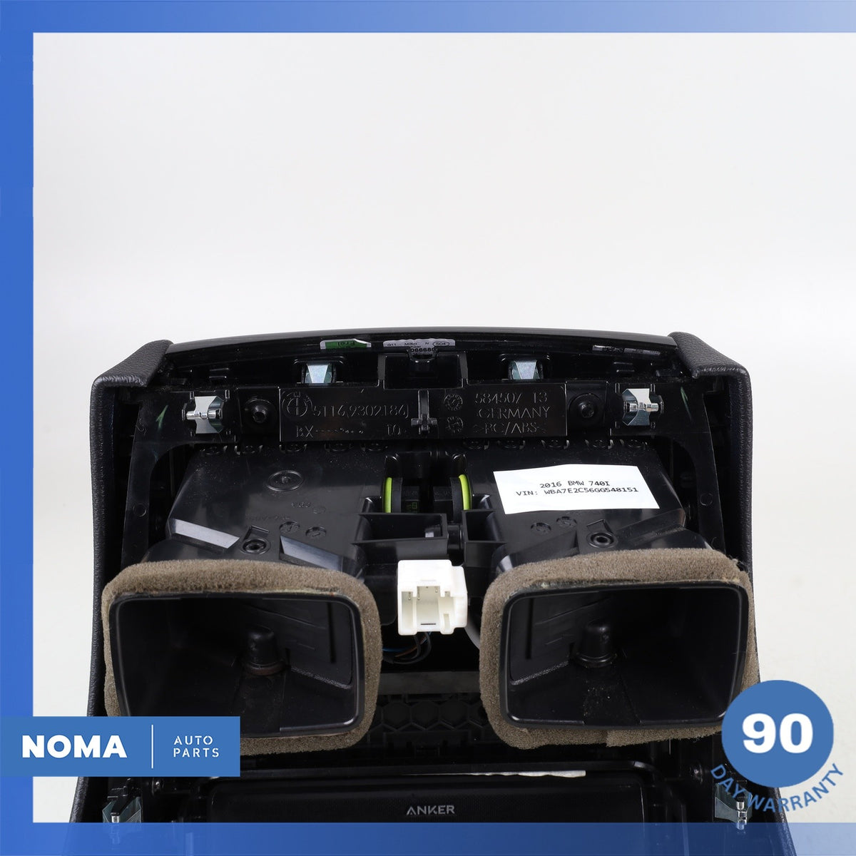 16-22 BMW G12 740i 750i Rear A/C Climate Control Switch w/ Trim OEM 76k - photo 6