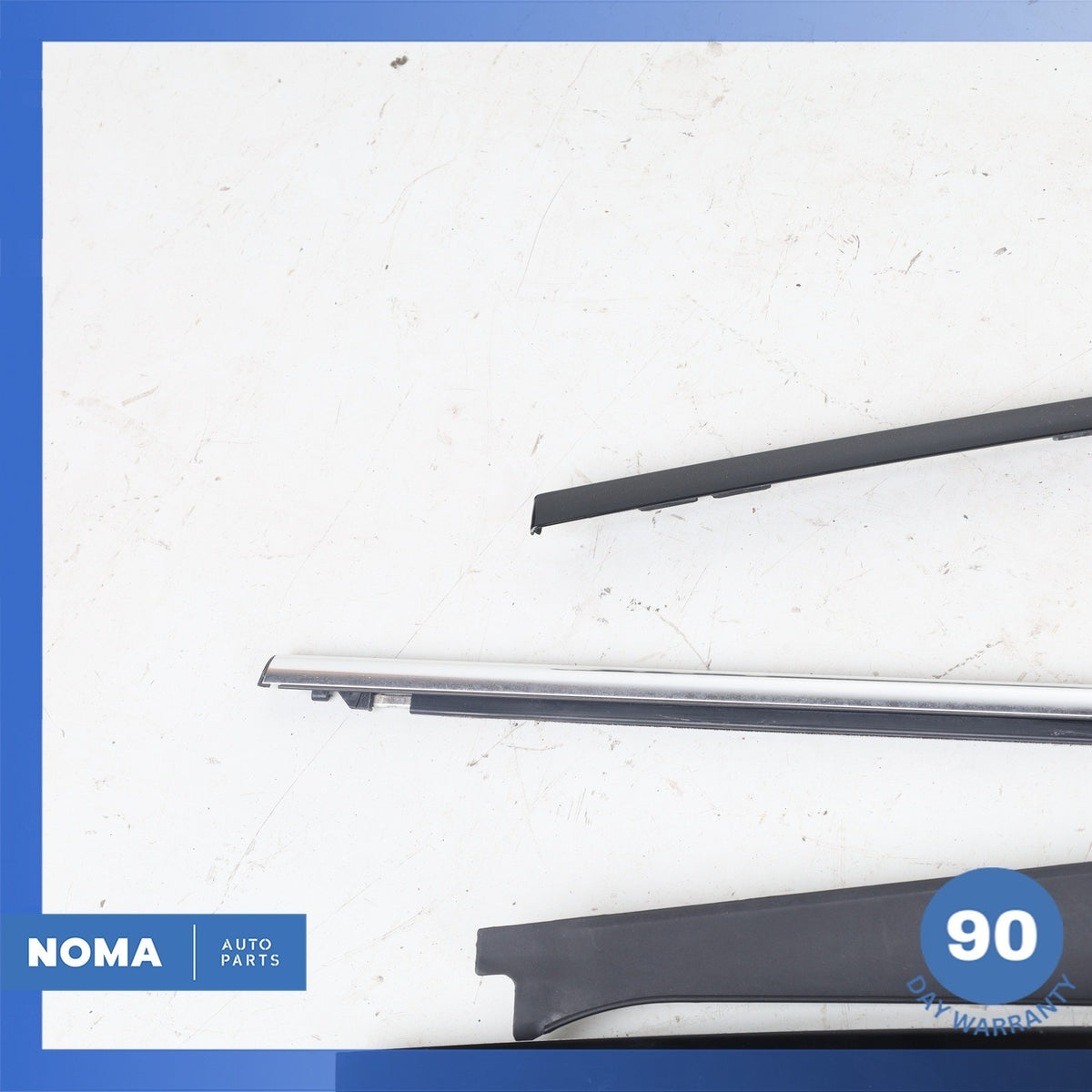 04-09 Jaguar X358 XJ8 XJR Rear Left Driver Door Top Exterior Molding Set OEM - photo 4