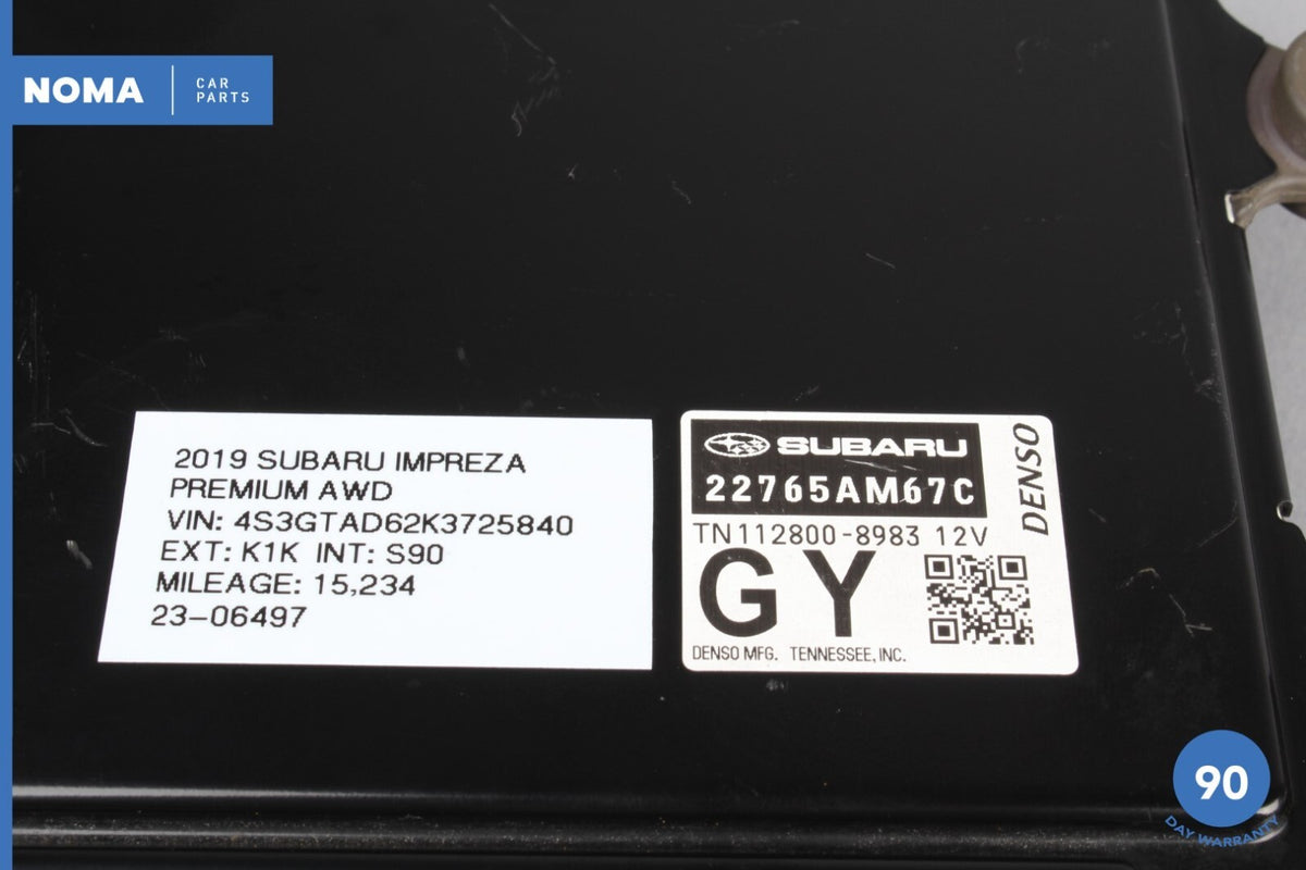 2019 Subaru Impreza GT 2.0i ECU ECM Engine Control Module Unit 22765AM67C OEM - photo 11