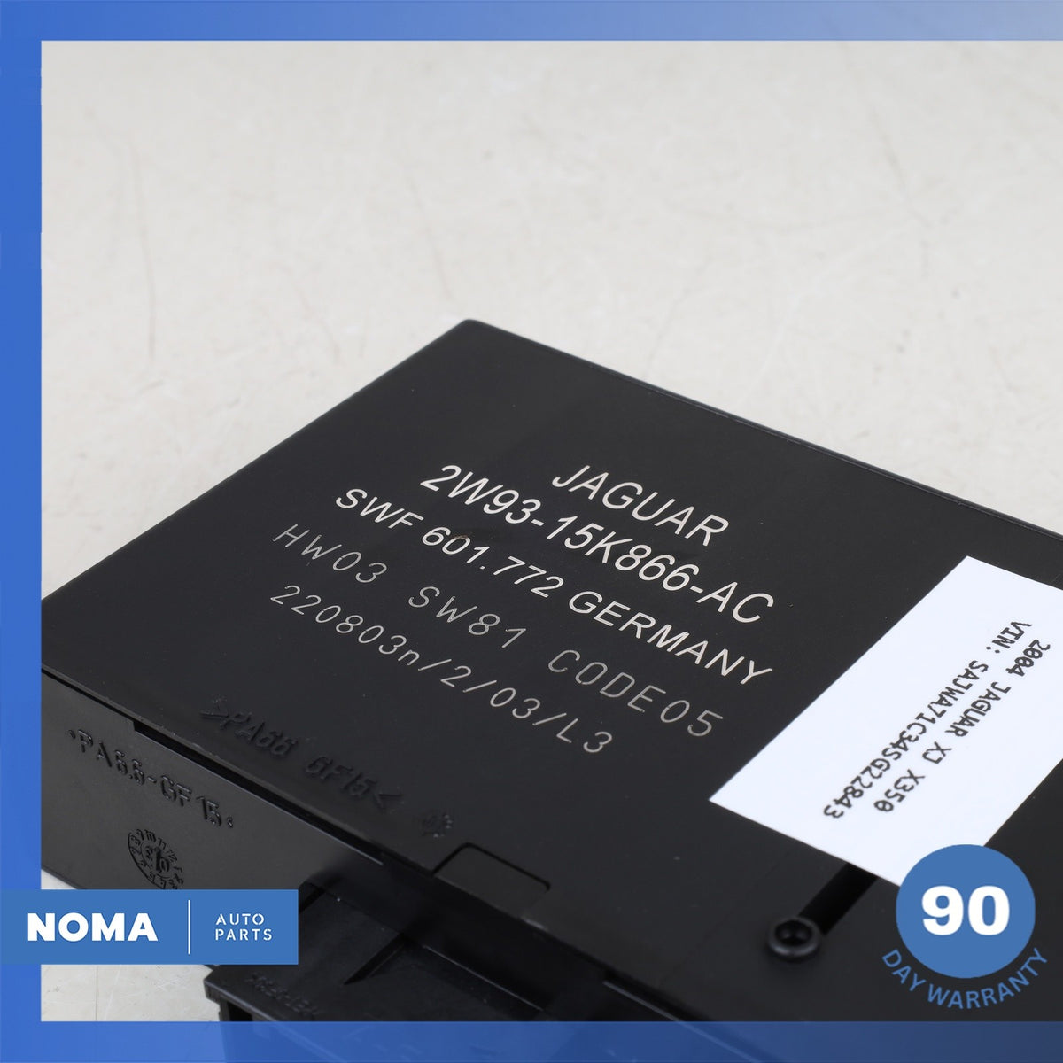 04-07 Jaguar X350 XJ8 XJR VDP PDC Park Assist Control Module 2W9315K866AC OEM - photo 4