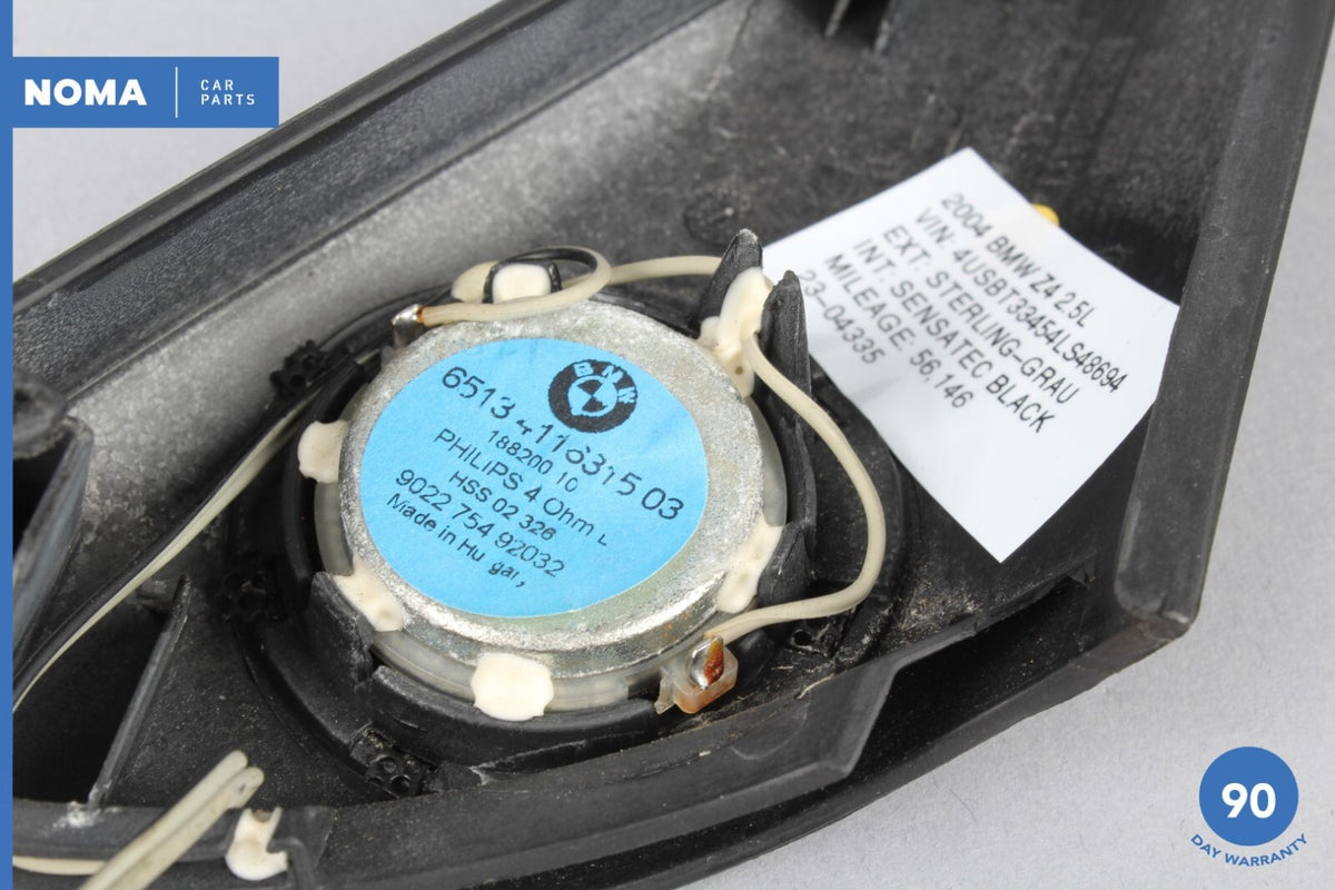 03-08 BMW Z4 E85 Left Door Corner Tweeter Audio Speaker w/ Cover 7016645 OEM - photo 7
